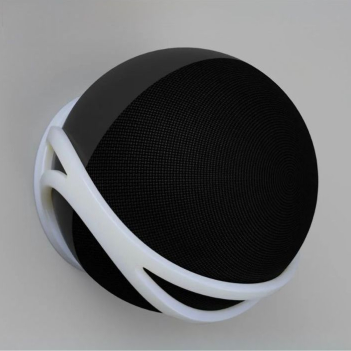 Suporte Parede Alexa Echo Dot 4 e 5 Geração - Base Fixação Organizador Sem Furar Esconde Fios