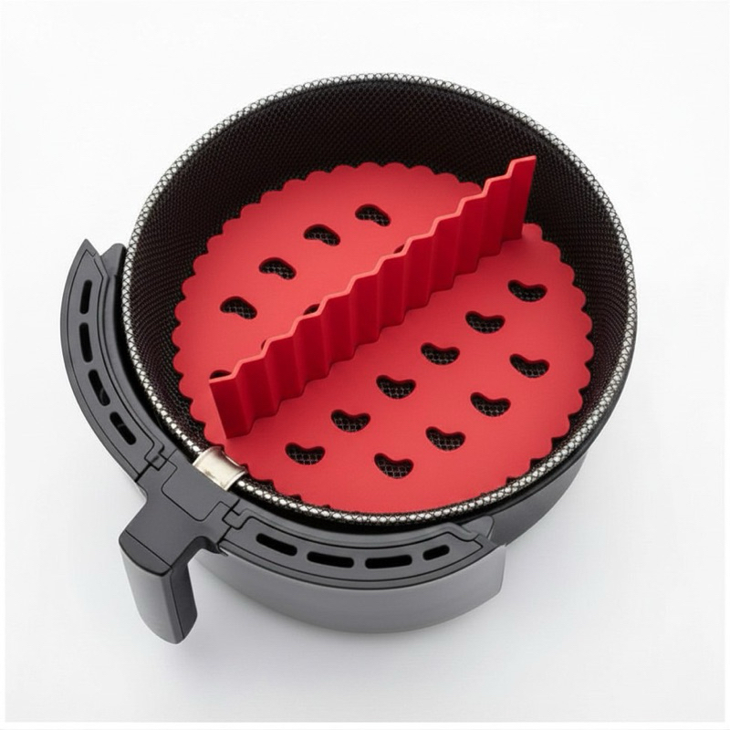 Divisória para Air Fryer de Silicone | Separador de Alimentos Reutilizável Antiaderente Acessório Cozinha Prática