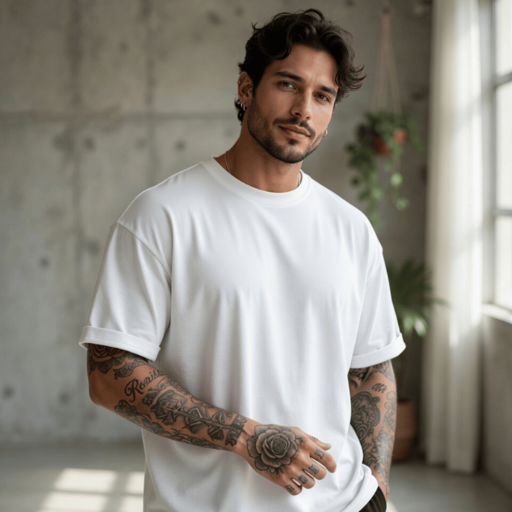 Camiseta Masculina OverSized Premium 100% Algodão Premium Básica Streetwear Conforto e Estilo Blusa Camisa