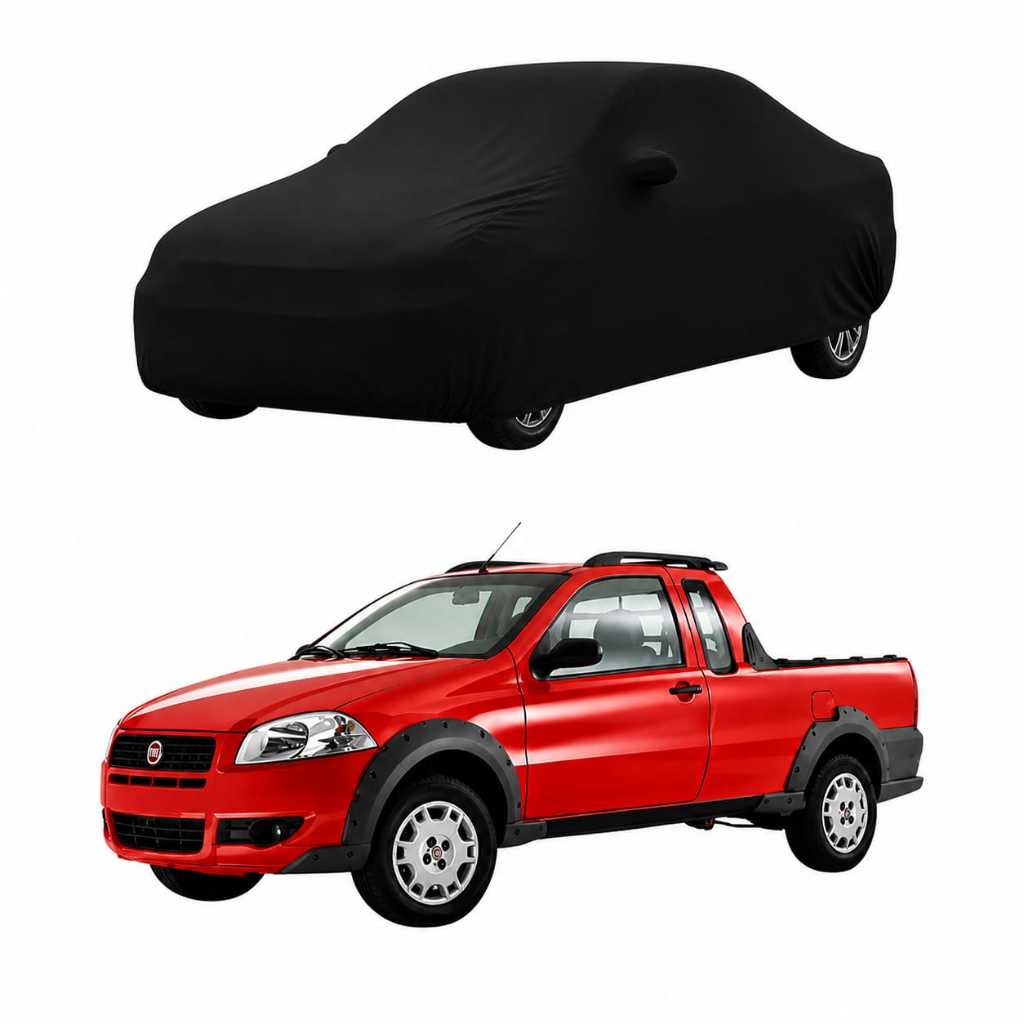 Capa Cobrir Carro Malha Anti Risco Poeira Uv Fiat Strada C/s