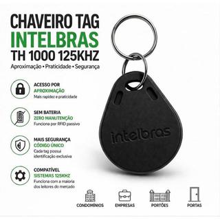 Chaveiro Tag RFID Intelbras TH 1000 125kHz Aproximação Controle de Acesso Portão Porta Condomínio