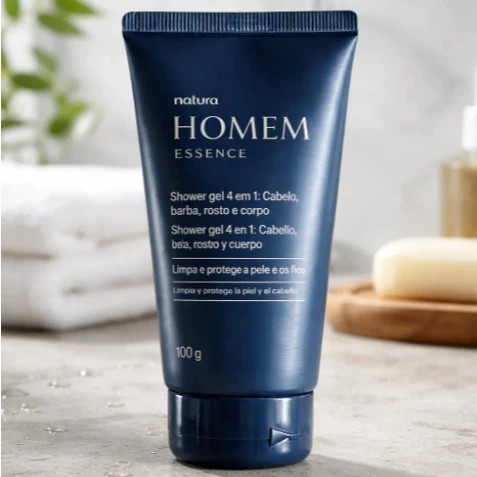 Shower Gel 4 Em 1 Natura Homem Essence 100g