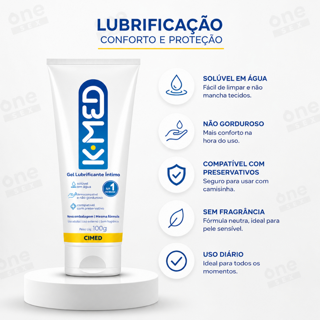 Gel Para Lubrificação Íntima K med 100g - CIMED