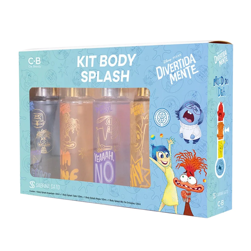 Kit Divertidamente 4 Body Splash 120 Ml