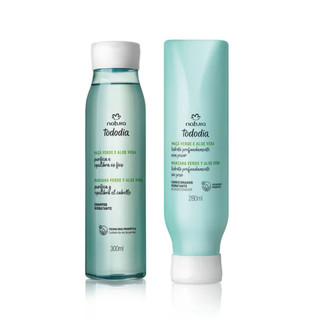 Kit Shampoo e Condicionador Nutritivo Tododia Maçã Verde e Aloe Vera - Natura