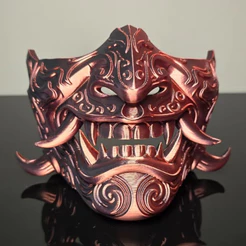 Máscara Samurai Ronin Oni 3D Cosplay Anime Japonesa Halloween Decorativa