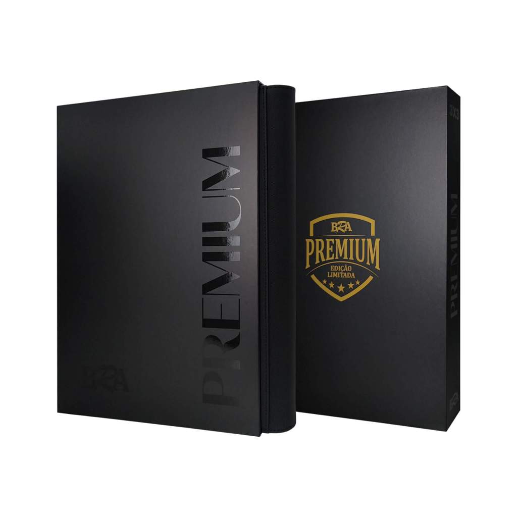 Pasta Premium 3x3 Preta c/ 20 Folhas Frente e Verso (Comporta até 360 Cards) BRA