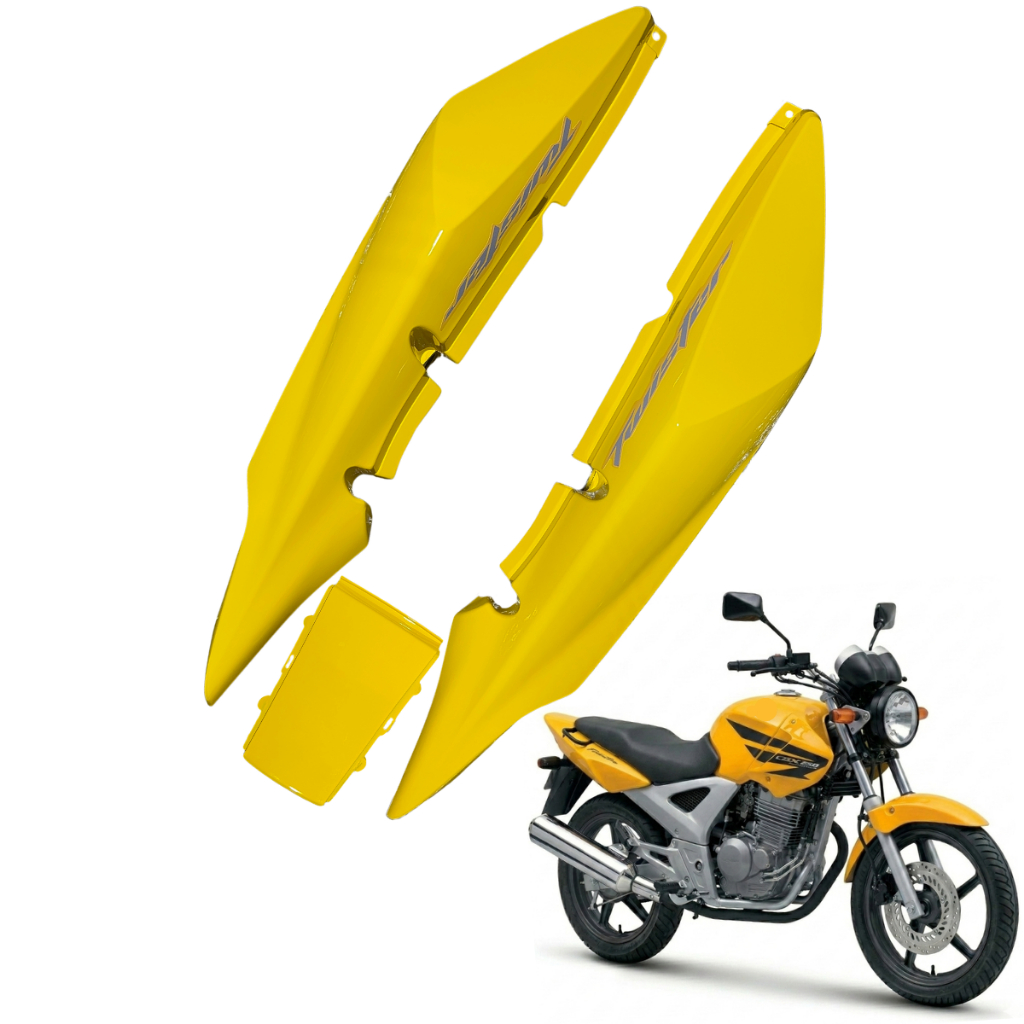 Rabeta Traseira Cbx250 Twister 2007 2008 Carenagem Tubarão Completa Adesivada Todas Cores Peça Nova