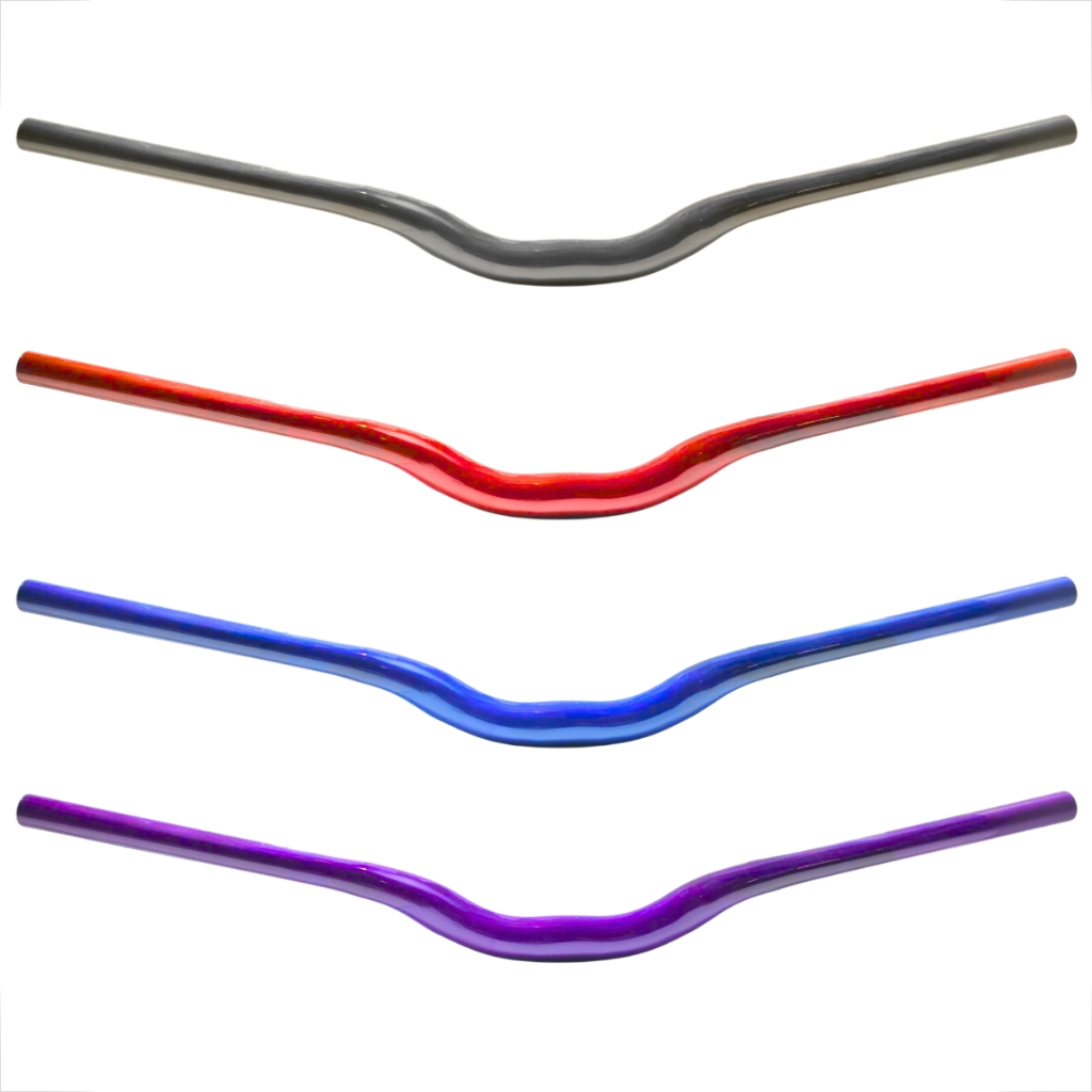 Guidão Bicicleta Curvo 680mm x 31.8mm Aço Resistente Mega Over Para bike Aro 26 27 29