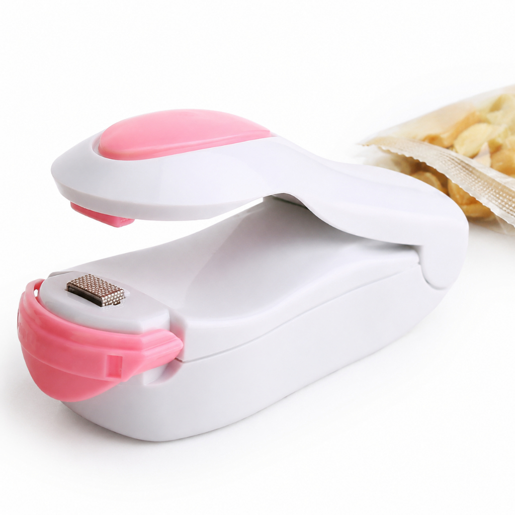 Mini Seladora Clipe Mini Selador De Plástico Lacrar Embalagens