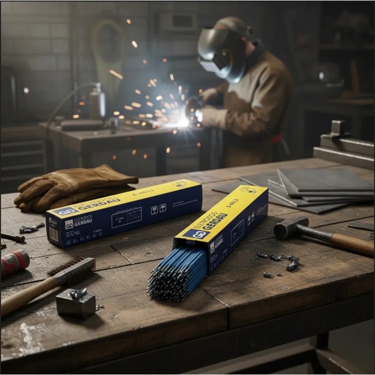 Eletrodo De Solda E6013 Revestido Azul 2,5mm Gerdau 1KG