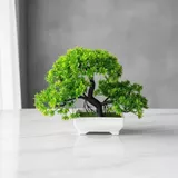 Mini bonsai artificial com vaso
