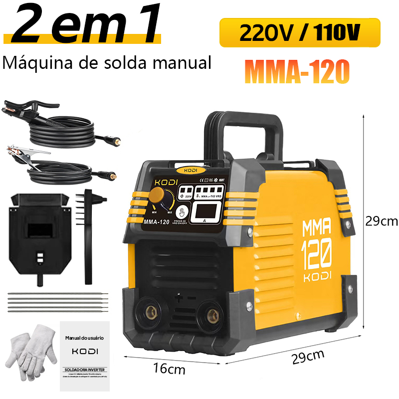 110V/220V Máquina Solda Inversora Profissional Mini MMA TIG Lift Inversora Profissional -D13