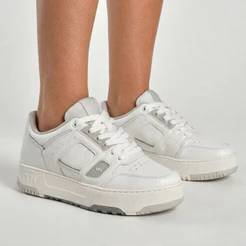 Tênis Casual Feminino Via Marte Branco Básico Confortável Versátil Estiloso Original Via Marte