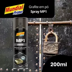 Grafite Em Pó Spray 200ML Mundial Prime