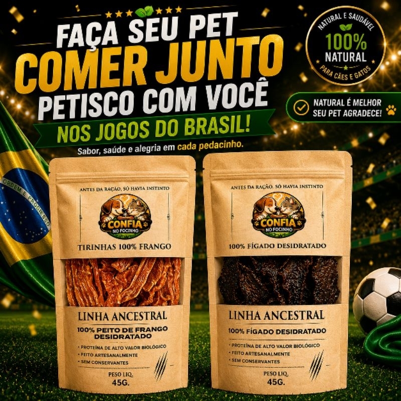 🏆⚽ KIT COPA PET — PETISCOS PARA VOCÊ CURTIR OS JOGOS JUNTO COM SEU PET 🐶🐱
