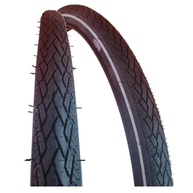 Pneu Bicicleta 700x38 Paco City Max Faixa Refletiva Bike Mtb Speed Road