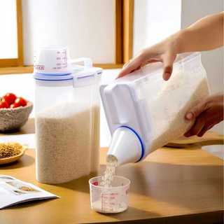 Pote Hermético 2.5L Com Copo Medidor Bico Dosador Cozinha Mantimentos Lavanderia Multiuso Organizado
