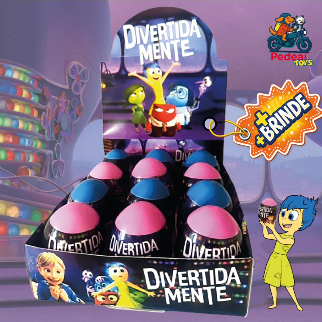 Kit 12 e 6 Unidades Ovos Surpresa - Divertida Mente - Labubu - LoL - Envio Rápido
