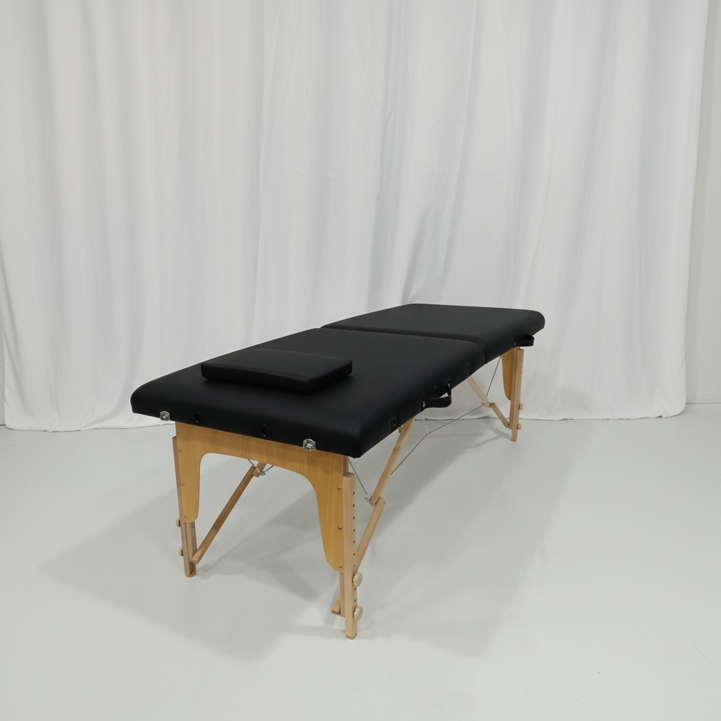 Maca Portátil Maleta Dobrável Massagem Estética 300kg com Furo para Rosto Produ