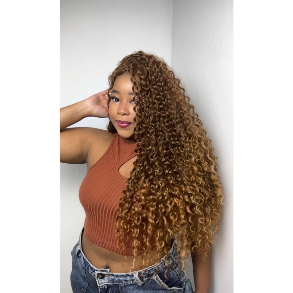 Cabelo  Bio Fibra Freda XL Plus Brazilian Virgin Hair 320g 9 Telas 65/70/75cm Entrelace