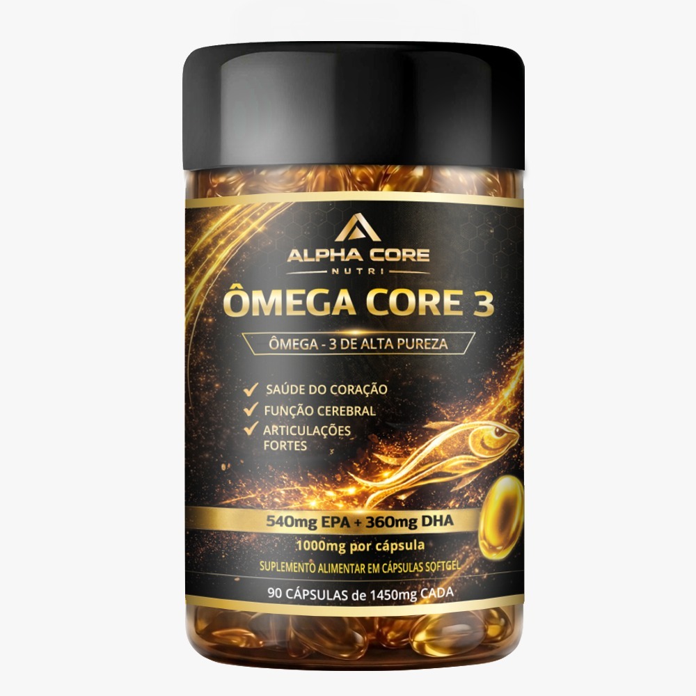 Óleo De Peixe Ômega 3 Alpha Core Nutri 90 Cápsulas 1000mg - PRONTA ENTREGA!!