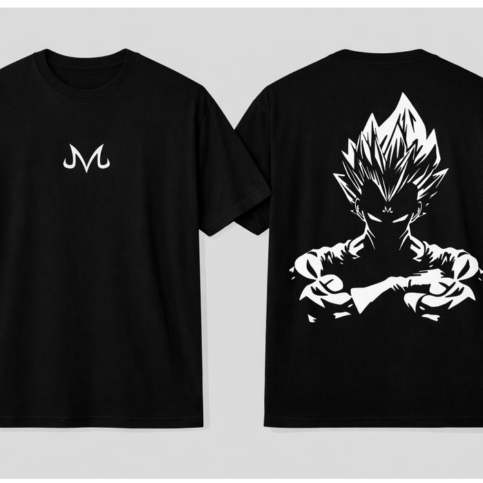 Camiseta Camisa Oversized Vegeta MajinBoo Para Academia Premium 100% Algodão Streetwear Conforto Para o Dia a Dia