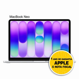 MacBook Neo Apple 13" Chip A18 Pro CPU de 6 núcleos GPU de 5 núcleos 8GB RAM 256GB Nota Fiscal