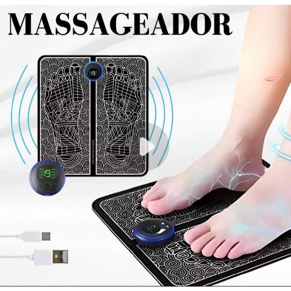 Esteira Massageadora Elétrica para Pés com Tecnologia EMS para Alívio da Dor