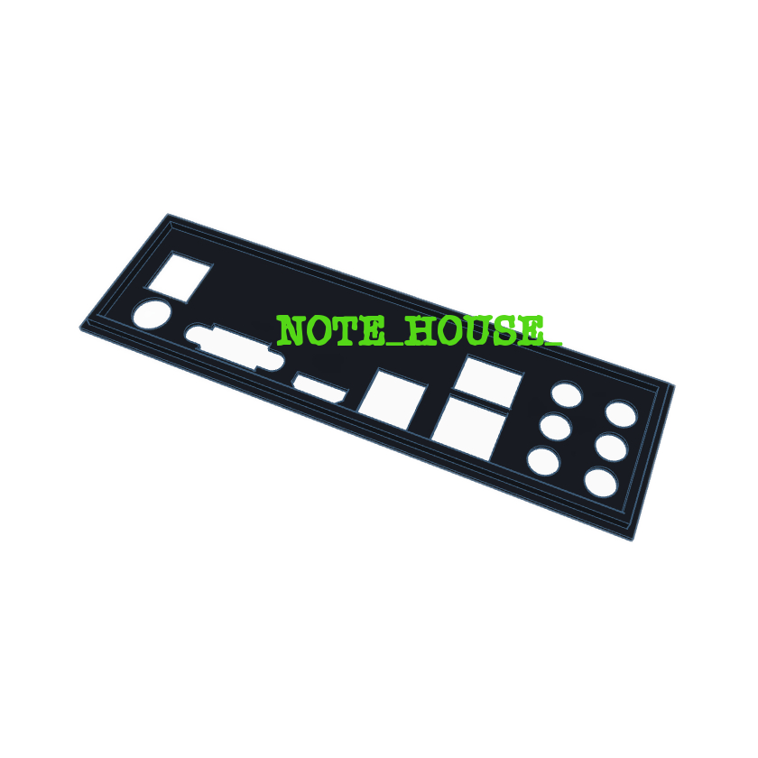 Espelho Backplate da Placa Mãe ASROCK Z77 PRO3  (Frete Grátis com cupom)