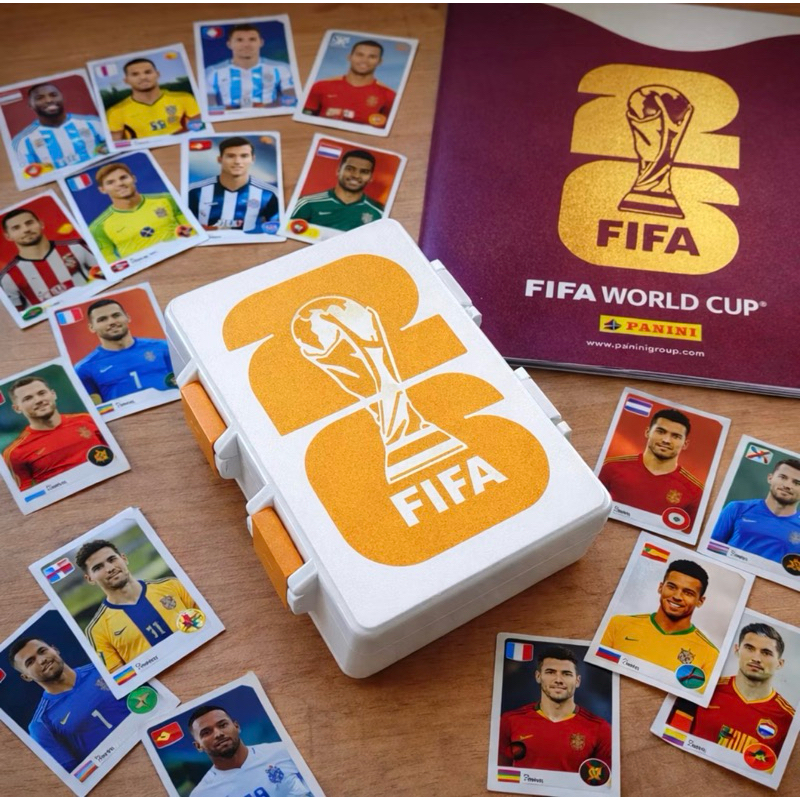 Porta Figurinhas Copa do Mundo 26 | Organizador de Figurinhas | Estojo | Case | Álbum da Copa | Cards Futebol | Brasil |