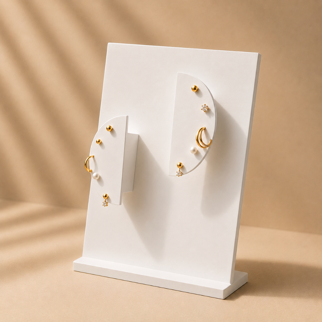 Expositor Minimalista para Brincos e Joias Elegantes