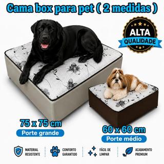 Cama Pet Box Grande para Cachorro e Gatos Aconchegante Resistente e Macia