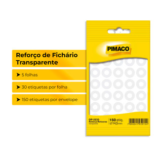 Kit Reforço de Fichário Transparente Pimaco