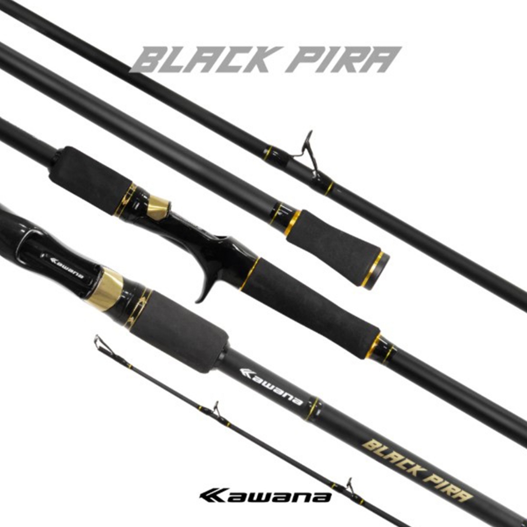 Vara Kawana Black Pira F. Carbono 2,40m 30-60lbs Ação Rápida