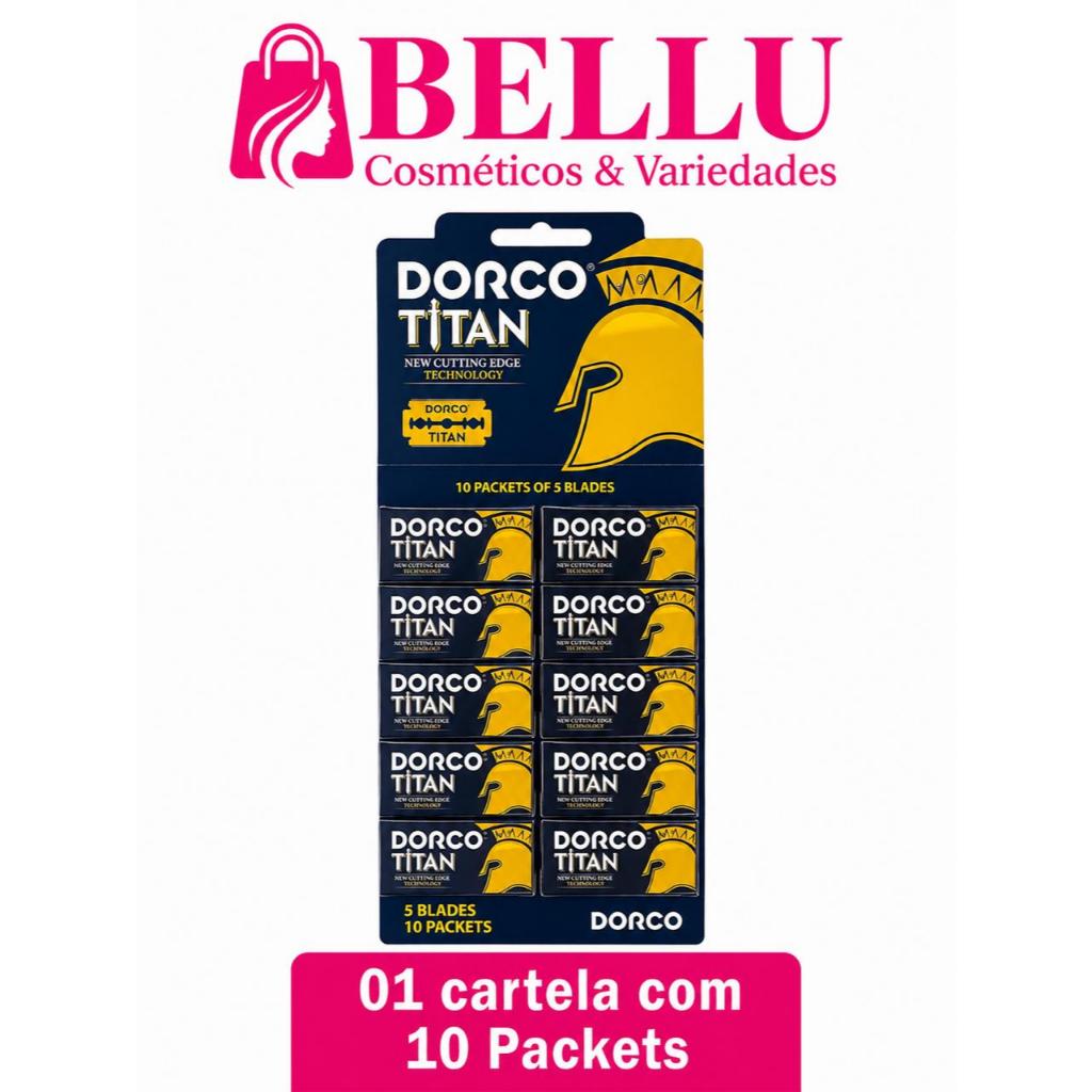 Cartela de Lâmina para Barbear Dorco Titan - Precisão e Conforto com Design Avançado