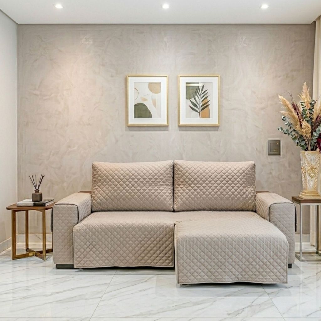 Protetor para sofa retratil reclinavel 2,10 mts com 3 modulos braço todo coberto(favor entrar em contato sob medida)