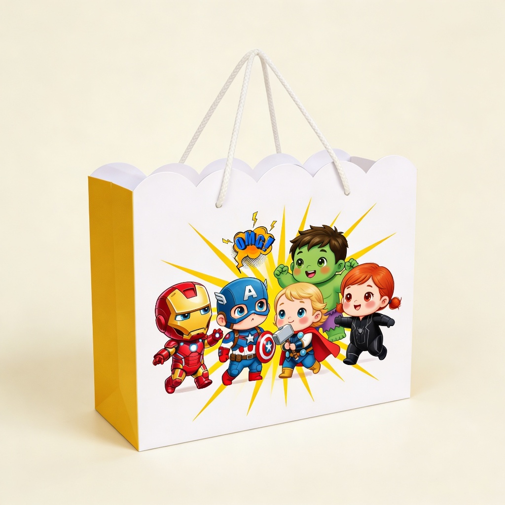 Sacolinha Personalizada Vingadores Baby Super Heróis Lembrancinha Festa Infantil Menino
