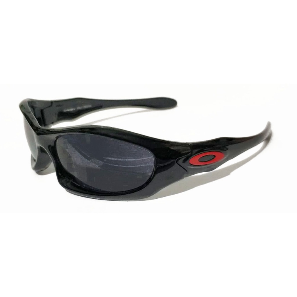 Oculos M Dog Preto Brilhante lente total black polarizada com proteção uv uva 400
