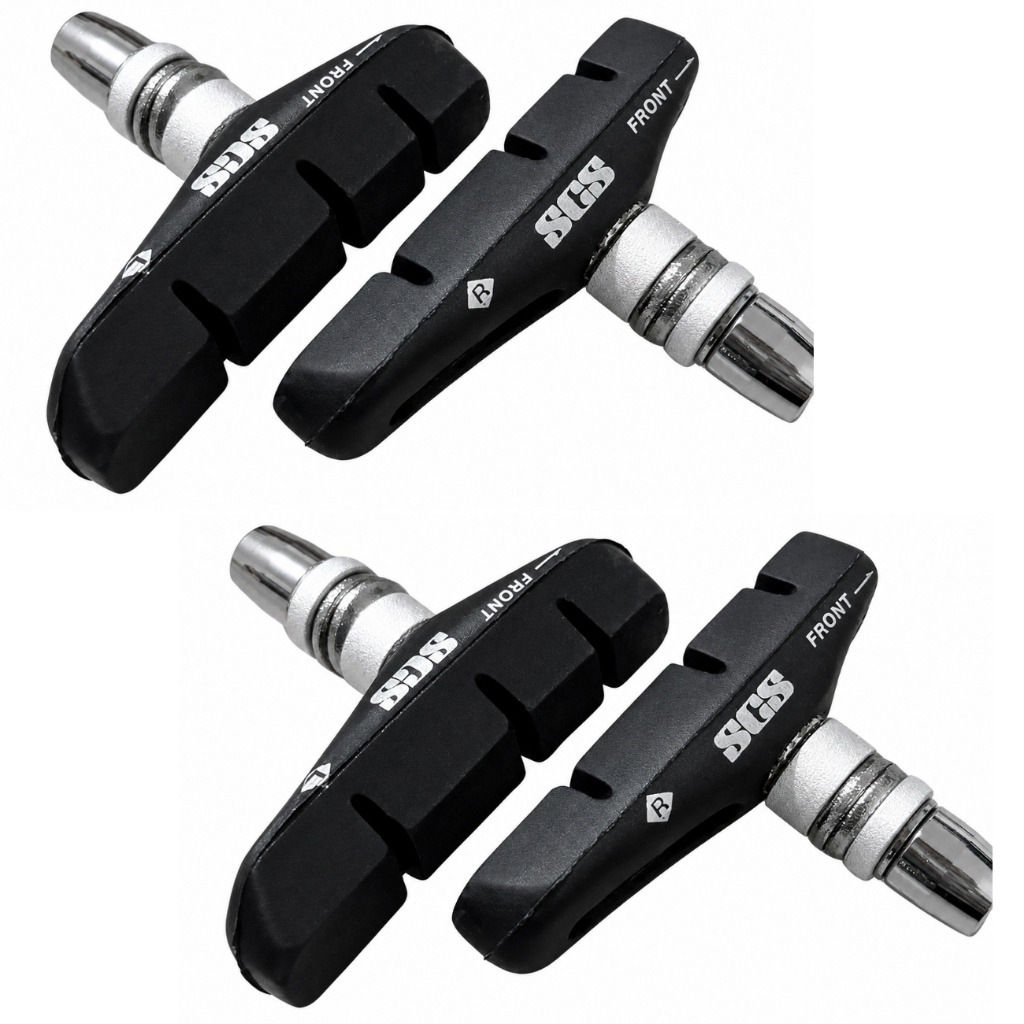 Kit 2 Par Sapata Freio V-Brake SCS Orbital 63mm Grossa Tipo Shimano Cantilever MTB Urbana Bike Fixa Caloi 10 Road Allen