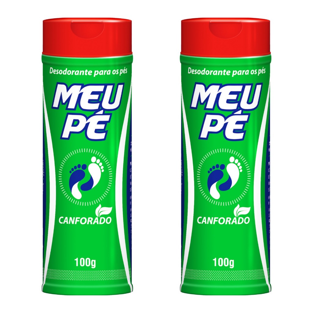 Kit Talco Para Pés Meu Pé Canforado Anti Odor (2und)