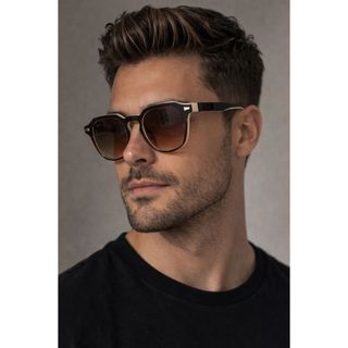 Óculos de sol quadrado com proteção UV400 unissex moda vintage retrô nova moda