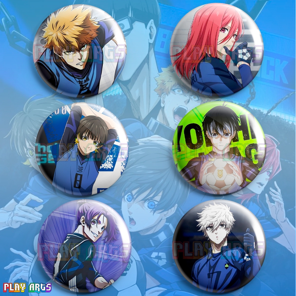 Bottons Broche Anime Blue Lock Futebol Metadinha