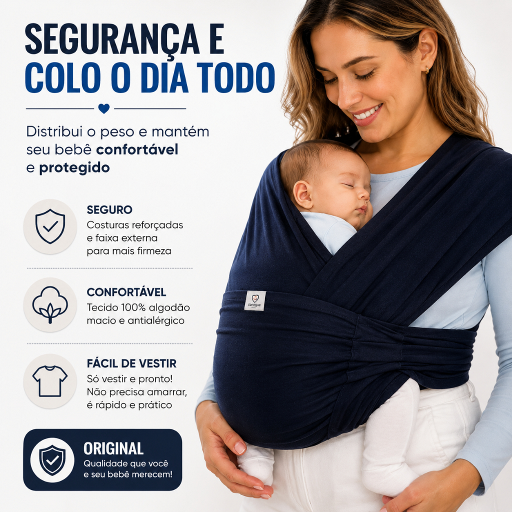 Sling Canguru Ergonômico 100% Algodão