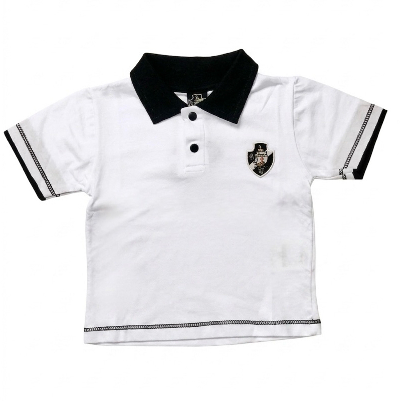 Regata/Camiseta Polo Vasco Bebê Unissex  100% Algodão