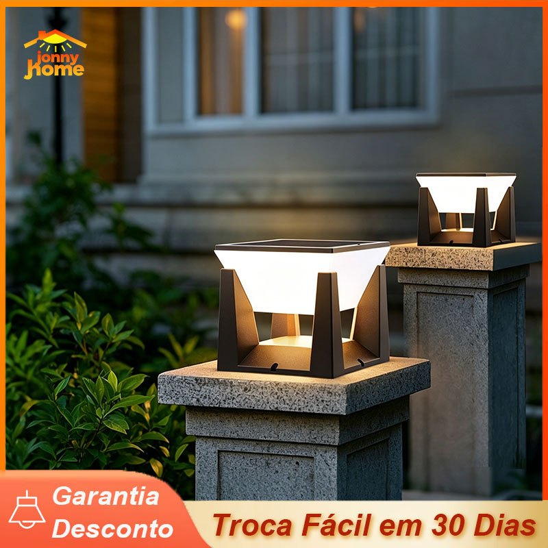 Luz Solar LED 3 Cores À Prova D'água Iluminação Externa para Jardim Pátio Gramado Cerca