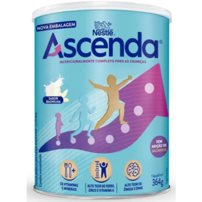 Suplemento Alimentar Ascenda Lata 364g Baunilha Nestlé