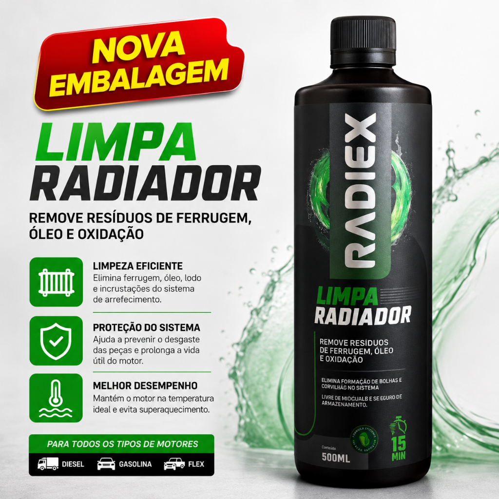 Aditivo Limpa Radiador Caminhão Ônibus Radiex R9301 500ml