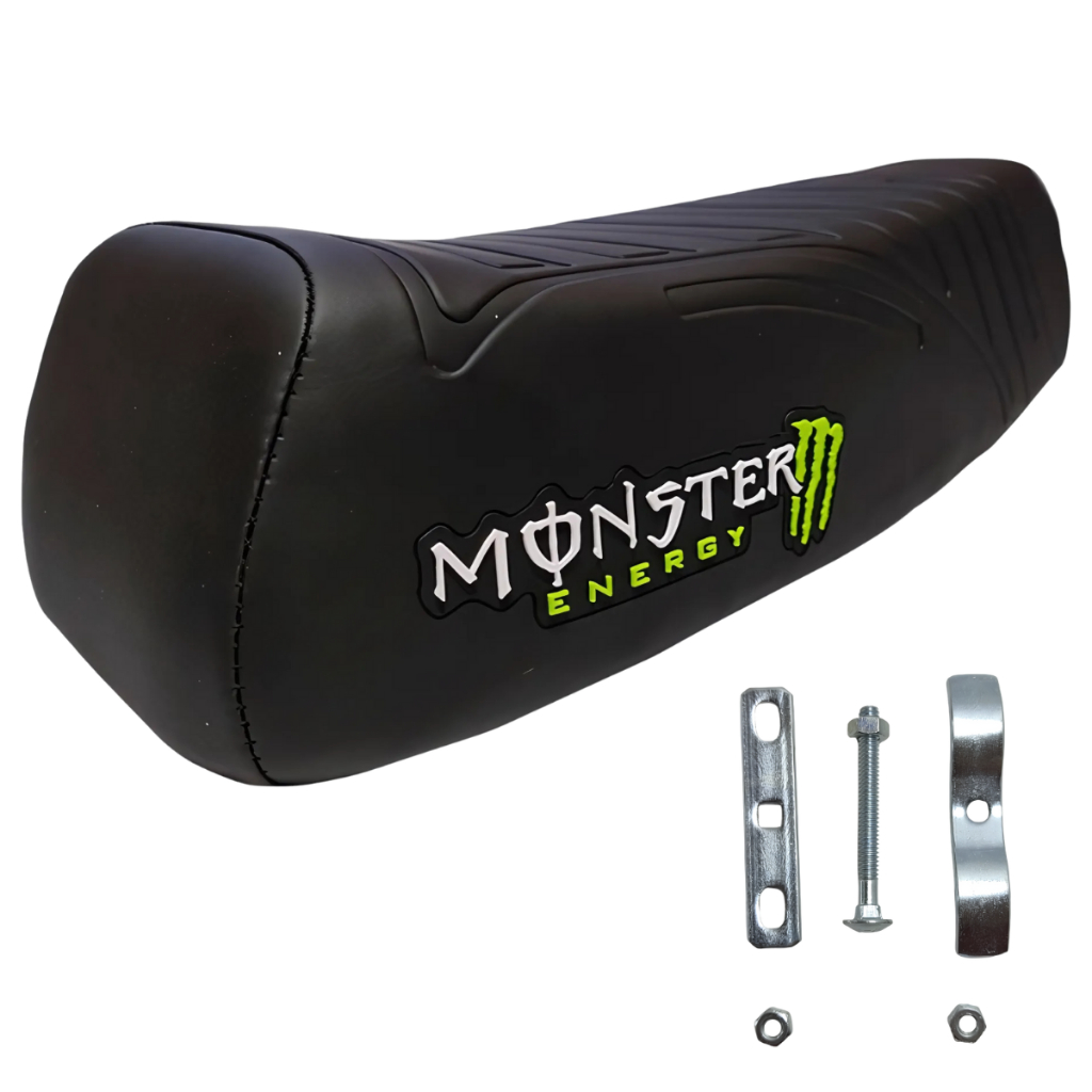 Banco De Mobilete Monster Energy Modelo Xr C/ Presilha