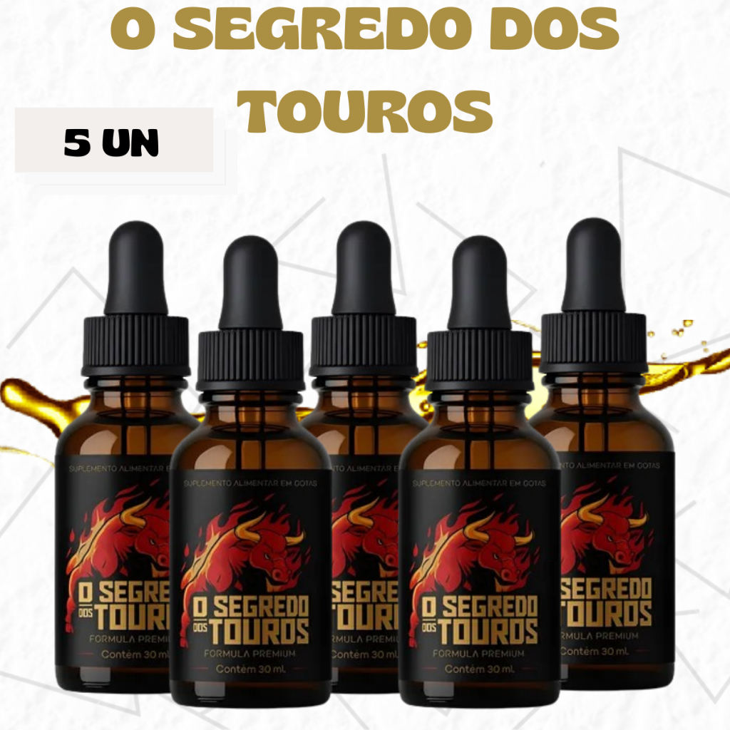 O Segredo dos Touros - Suplemento Alimentar - Mega Promoção - 5 Unidades